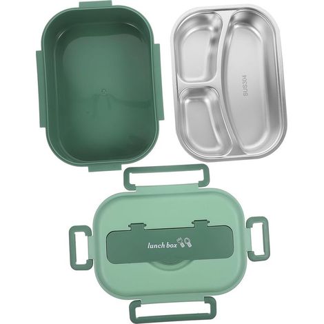 Boîte à lunch isotherme portable générique en acier inoxydable (1/5)