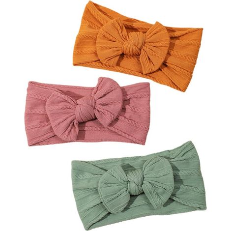 Diademas de nailon suave para bebés de 0 a 3 años, ideales para fotos de bodas y cumpleaños, color café, marrón y café claro. (1/5)