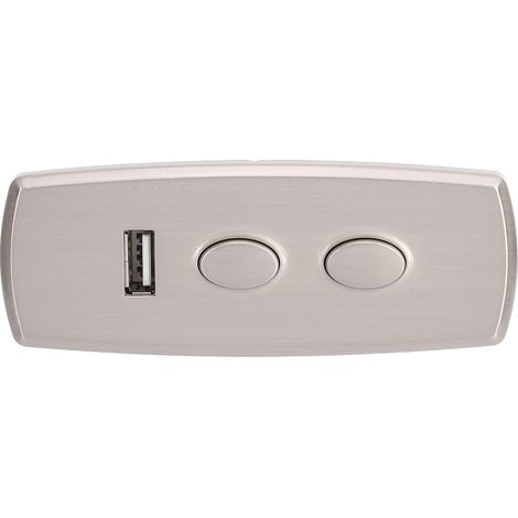 Télécommande à 2 boutons avec port USB 5 broches pour le chargement des canapés électriques, idéale pour une utilisation domestique. (1/5)