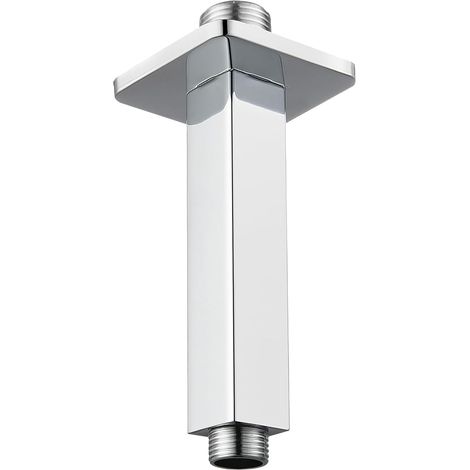 Bras Douche Fixe Plafond Carré 10cm pour Salle de Bain (1/5)
