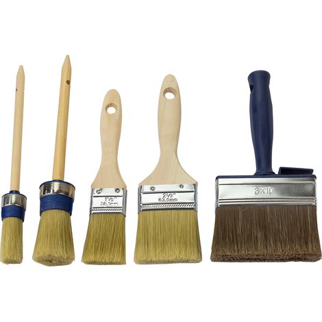 Pinsel Pinselset Farbrolle Malerroller Malerset Malerpinsel Flachpinsel 5-tlg.