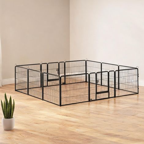 Barrière pour chien grigio en acciaio 80 x 1,5 x 60 cm (1/5)