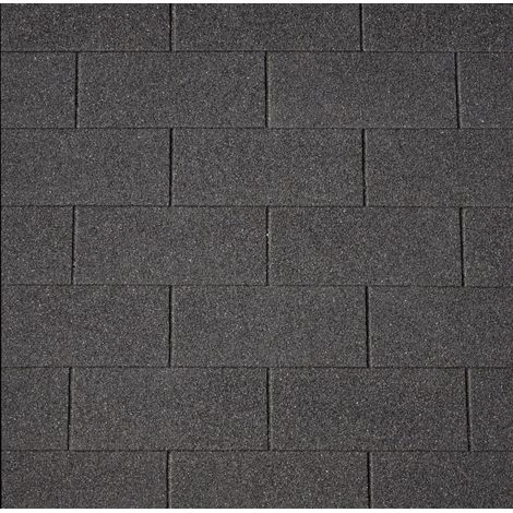 Easy Rechteck-Dachschindeln schwarz 80 x 33,6 cm Schindel Dach Dachschindel