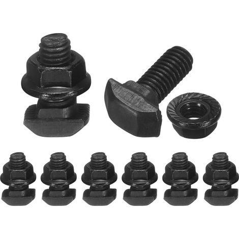 8pcs Boulons T M5x12mm avec Écrous M5 Série 20 Standard Européen (1/5)