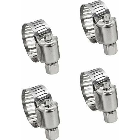 4 Pièces Collier de Serrage Tuyau, Collier de Serrage Tuyau Réglable 6-12 mm , 304 Collier de Serrage Inox, Collier Serrage Métallique, pour tuyau, Home Gaz, Famille Tuyau D'eau, Câble, Robinet, etc (1/5)