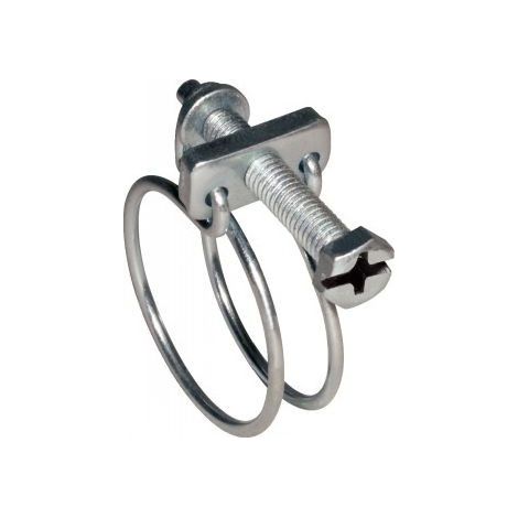 Collier de serrage à double fil Diamètre 75 à 80 Acier zingué W1
