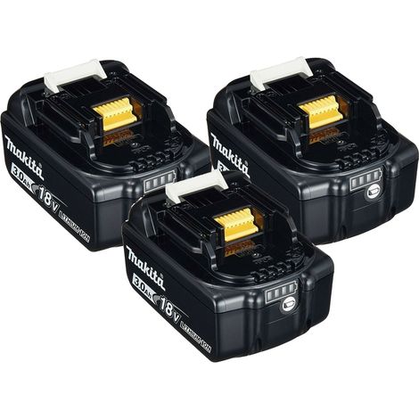 3 x Genuine Makita BL1830 18v 3.0ah Li-Ion LXT Lithium Ion Battery Star Batt (1/3)