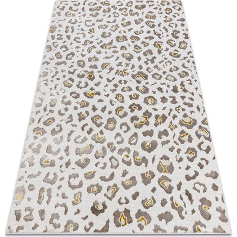 BLISS Z232AZ128 tappeto crema / beige - Motivo leopardato, moderno, strutturale beige 120x170 cm