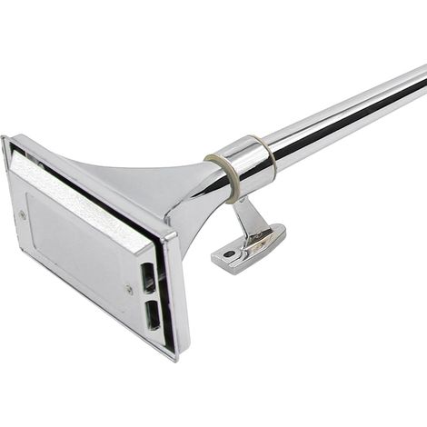 Klaxon à Air carré pour Semi-camion, trompette simple Super forte 12V/24V avec tuyau de commande de Valve électrique 640MM (1/5)