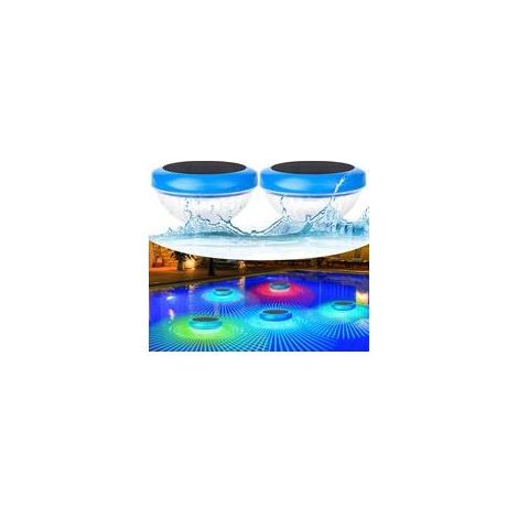 QAZQA Lumière Piscine Flottante,Lampe Solaire Piscine avec RGB Couleurs Changement,Étanche Boule Lumineuse Piscine,Lumières de Piscine à LED Extérieures Pour Enfants,Baignoire,Spa,Piscine,Jardin,Fête