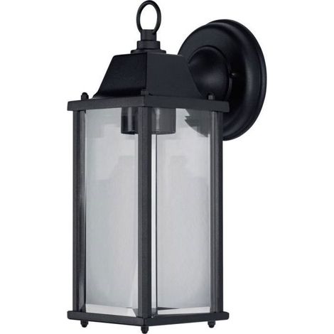 Applique murale extérieure noire 1 ampoule LED E27 Aluminium 29,3 x 10,5 x 15 cm (1/4)