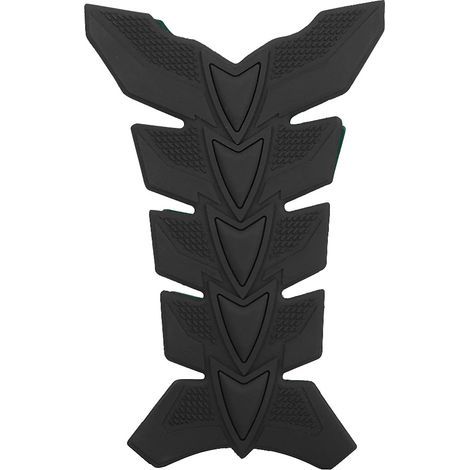 Motorrad-3D-Gel-Tankpad mit Fischgrätenmuster, Schutzaufkleber, Dekor, Schwarz (1/5)