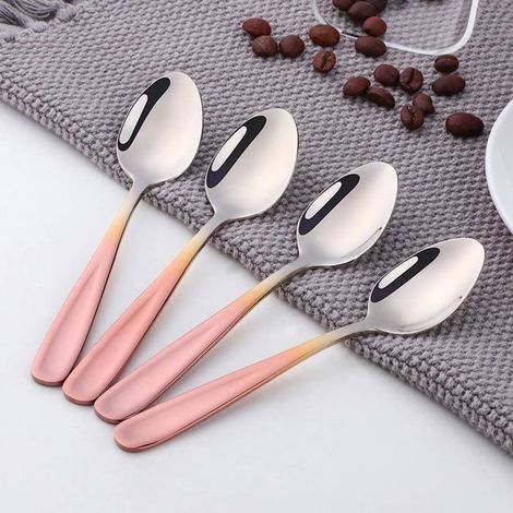 petites cuillères en inox lot de 6 acier inoxydable (1/4)