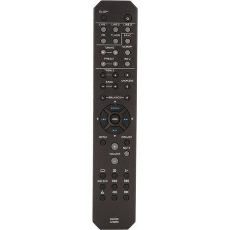 Abriebfeste Ersatzfernbedienung für den Audio-Video-Receiver RS202 RS202BL (1/5)