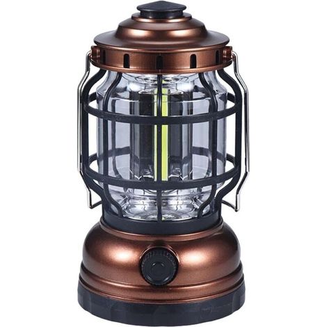 Lanterne de camping rechargeable - Lanternes de camping LED - Lumières d'urgence pour panne de courant à la maison LED portable avec luminosité réglable pour l'intérieur et l'extérieur (1/5)