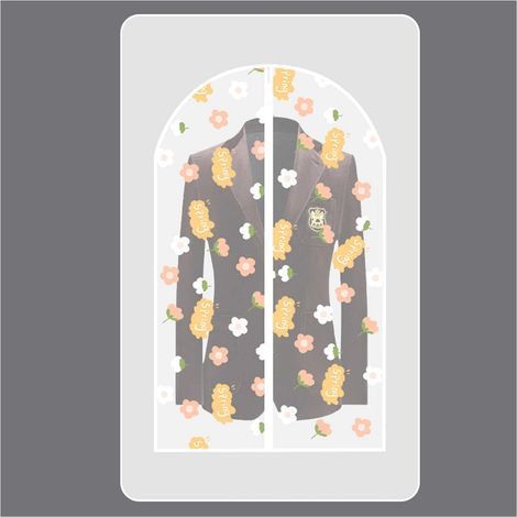 Protection Transparentes Anti-poussire impermables avec Zip Housses de vtements, Housse pour Costume penderie Protection Pliable, Sac de vtement, pour Chemise, Costume, Manteaux-60140cm (5 pcs) Housse (1/4)