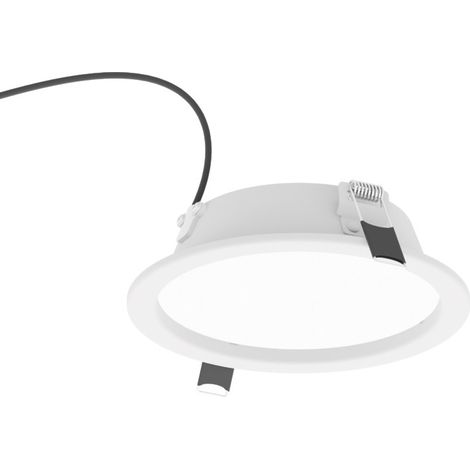 LED-Einbauleuchte Bari Q 225 mm 22 W 4000 K 3020 lm IP44 Weiß opal (1/4)