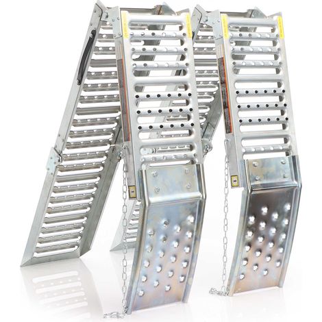 XPOtool Set rampe pieghevoli 2x 800 kg in acciaio 2in1 per carico e manutenzione (1/5)