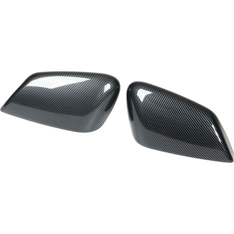 Rétroviseurs Extérieurs 2 Pièces Coques Carbone Look Capuchons de Miroir Arrière Moulure Trim Remplacement Pour Kia EV6 (1/5)