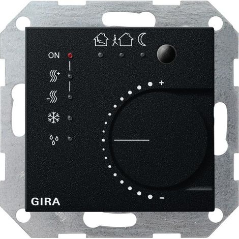 Régulateur intelligent Gira mode confort et veille interface 4 boutons