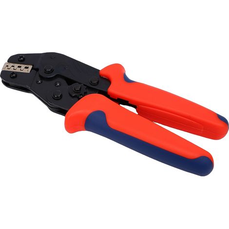 Pince à sertir pour câbles avec mécanisme à cliquet, pression réglable et poignée ergonomique pour connecteurs et bornes de câbles automobiles SN-58B (1/5)
