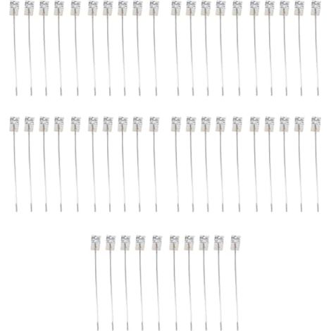 50 pièces Crochets muraux 20 cm, Crochets pour mur à lattes maison et centre commercial, Crochets d'affichage pour panneaux perforés en grille (1/5)