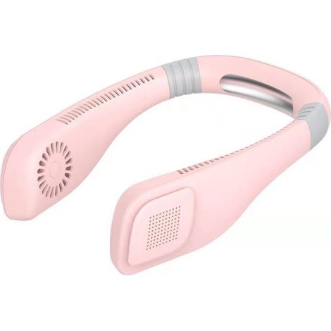 Ventilateur de cou portable sans pales – rechargeable, longue durée de vie de la batterie, idéal pour les sports de plein air et une utilisation mains libres. (1/3)