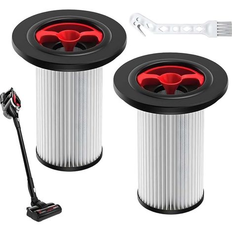 Lot de 2 filtres de rechange compatibles avec l'aspirateur Bosch Unlimited Gen2 Série 8. Filtre HEPA pour aspirateurs Bosch 12036642 et 12023349 avec brosse de nettoyage. (1/5)