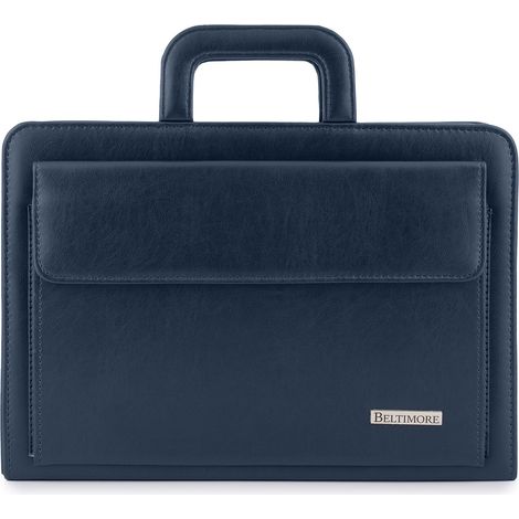 Porte-documents Biwuar, organiseur de porte-documents pour vendeur, élégant bleu marine Beltimore I69 (1/5)