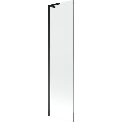 Mexen Next L Badewannenfaltwand 1-flügelig 50 x 150 cm, transparent, schwarz - 895-050-000-03-00-70 (1/5)