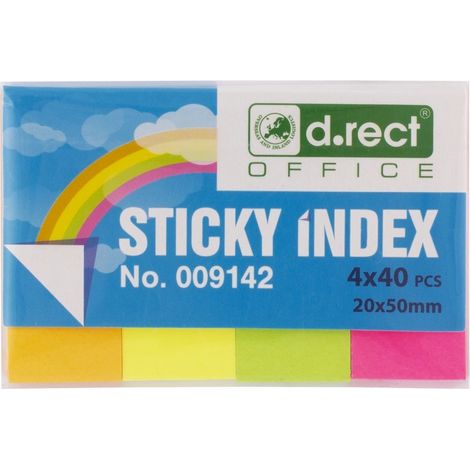 Linguette indice in carta 20x50mm 4x40 pezzi scatola 24 pezzi (1/3)