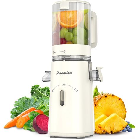Slow Juicer, Extracteur de jus pour légumes et fruits avec puits de remplissage de 120 mm de large (1/5)