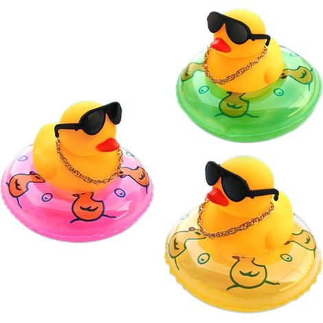 de bain en caoutchouc avec bouée collier lunettes de soleil (1/4)