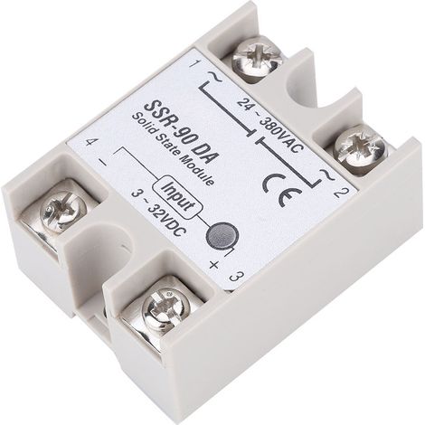Module de relais statique SSR-90DA 90A, entrée CC/CA 3-32 V CC (1/5)