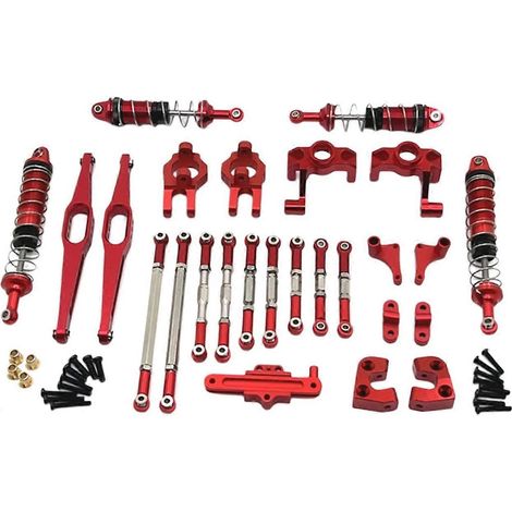 Amortisseur RC, barre de remorquage, barre de traction, accessoire robuste et durable à monter soi-même, argent (1/5)