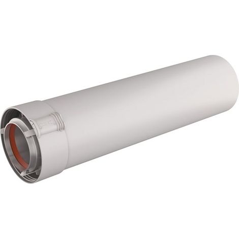 Ubbink – Tuyau gaz flexible 500mm – Alu/PVC blanc – Filetage plomberie – Pression nominale 80/125