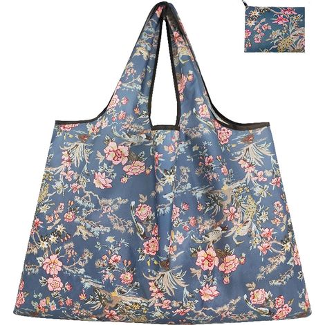 Grand Sac Pliable de Courses – Cabas Réutilisable et Léger, Totebag Tissu XXL Idéal pour Shopping, Voyages et Sport – 58x40 cm (1/5)