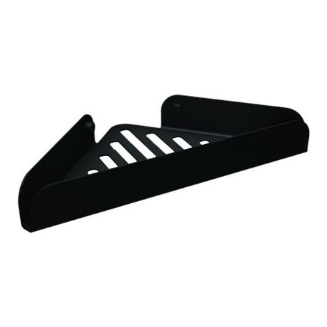 Lineabeta - Tablette de douche L.28,4 H.4 cm coin Filo acier noir