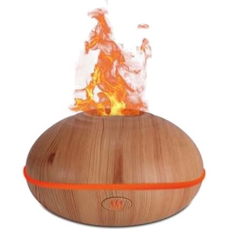 Humidificador ultrasónico con difusor de vapor frío, diseño de volcán de colores de 200 ml, con protección de apagado automático.