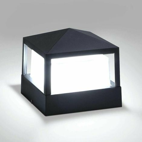 Outdoor Recessed Spot Light Post Lamp Pillar Gate Lamp Outdoor Light Column Lamp Villa Ip65 Waterproof Aluminum Garden Landscape Lawn Gate Fence Entrance Light, Cool White (1/5)