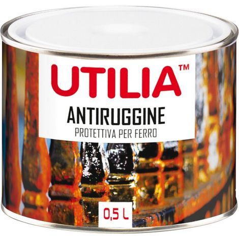 Utilia antiruggine ml. 500 grigio (6 pezzi) - Utilia