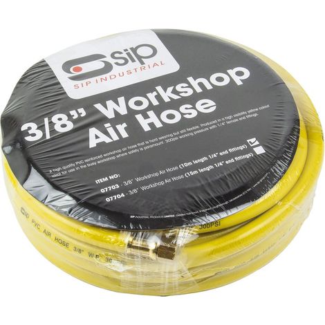 SIP 3/8" 10mtr PVC Workshop Air Hose - L27 x W27 x H7 cm
