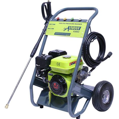 Varan Motors – Nettoyeur haute pression thermique 2100 PSI 150 BAR – Moteur 163cc 6.5CV – Débit 8 L/min – Pour nettoyage efficace véhicules et surfaces