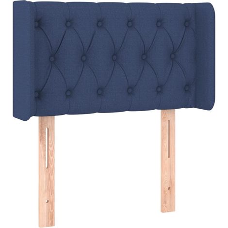 Maison Exclusive - Cabecero de tela azul 83x16x78/88 cm (1/5)