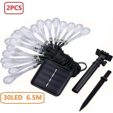 Pack 30 LED Solar Lights Outdoor Indoor 6.5m 8 Modes IP65 Waterproof Garden Lights MUMU (1/4)