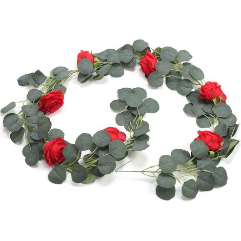 Hängende Girlande aus künstlicher Seide, multifunktionale, realistische Blumenranken für Hochzeiten, Partys und Gartendekoration (1/5)