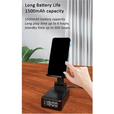 Vertikaler, faltbarer Bluetooth-Lautsprecher mit Handyhalterung (1/5)