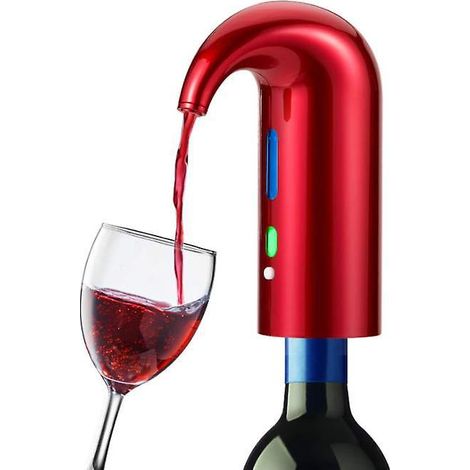 (rouge)arateur Vin Lectrique, Carafe De Vin Portable Une Touche, Distributeur Oxydant Vin Filtre Automatique Multi-intelligent Avec Rechargeab (1/5)