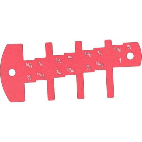 Jauge de Profondeur pour Routeur Outil de Mesure Impérial 1/8 à 1 Pouce pour Travail du Bois Rouge (1/4)