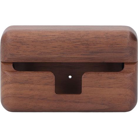 Housse de Protection pour écouteurs AM TW01, étui de Protection Souple en Bois de Noyer fabriqué à la Main pour écouteurs sans Fil Bluetooth, Anti-Rayures et Anti-Chute (1/5)